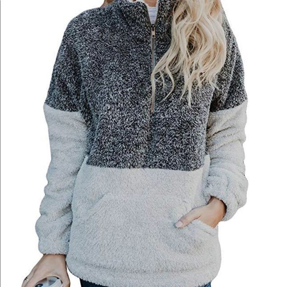 Tops - Sherpa Quarter zip! NWOT